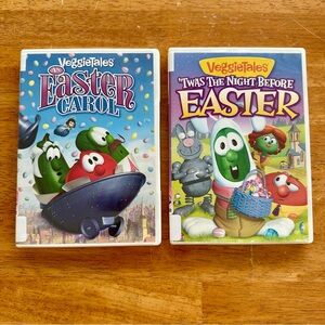 VeggieTales DVD Set - An Easter Carol & ‘Twas The Night Before Easter - Works!